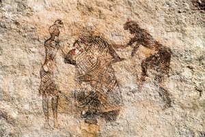 Klippemaleri af Tadrart Acacus. Libyen af Unbekannt