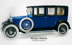 Rolls-Royce lukket drive landaulette med skillevæg bag føreren, c1910-1929 af Unbekannt
