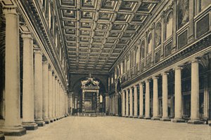 Rom - S. Maria Maggiore. Hovedskib,, 1910. af Unbekannt