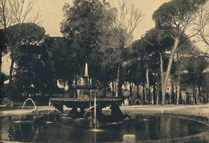 Roma - Villa Borghese - Havhestenes springvand, 1910 af Unbekannt