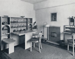 Rowley Gallery of Decorative Art Ltd - Kombineret spisestue åbent, 1939 af Unbekannt
