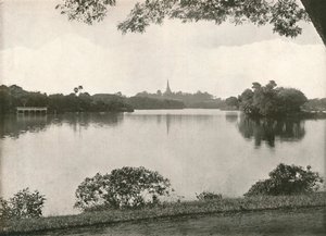 Royal Lakes, Rangoon, 1900. af Unbekannt