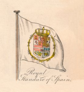 Royal Standard of Spain, 1838 af Unbekannt