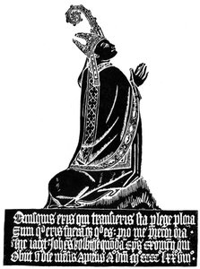 Gnidning af middelaldergraveret messing, c1478 1901 af Unbekannt