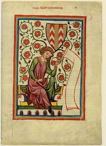 Rudolf II af Fenis fra Codex Manesse, mellem 1305 og 1340 af Unbekannt