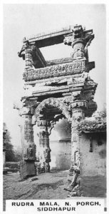 Rudra Mala, nord veranda, Siddhapur, Indien, c1925 af Unbekannt