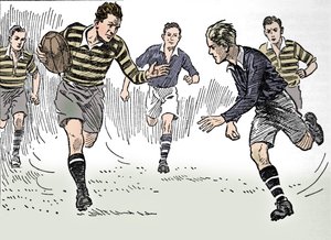 Rugby fodbold, 1937 af Unbekannt
