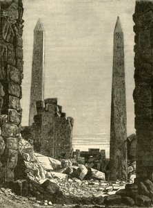 Ruiner ved Karnak, 1890. af Unbekannt