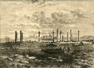 Ruiner ved Persepolis, 1890. af Unbekannt