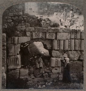 Ruinerne af Lazarus hus, ca. 1900 af Unbekannt