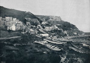 Runswick - The Village on the Cliffs, 1895 af Unbekannt