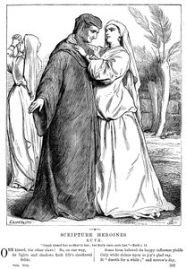 Ruth omfavner sin svigermor, 1873 af Unbekannt