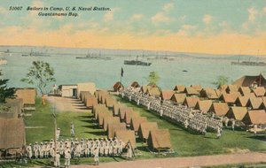 Sømænd i Camp, US Naval Station, Guantanamo Bay, c1911 af Unbekannt