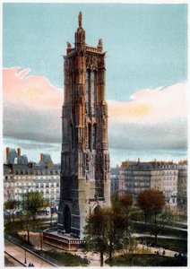 Saint-Jacques Tower, Paris, ca. 1900 af Unbekannt