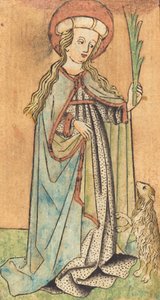 Sankt Agnes, ca. 1450. af Unbekannt