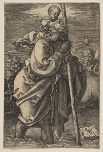 Saint Christopher Facing Left copy.n.d. af Unbekannt