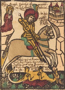 Sankt Georg, ca. 14601470. af Unbekannt