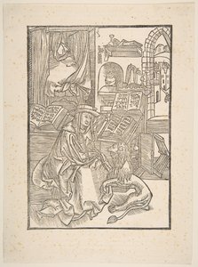 Sankt Jerome udvinder en torn fra løvens fod, Lyon, 1508 kopi.n.d. af Unbekannt