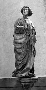 Sankt Johannes af Golgata Anonym skulptur Dim. 150 cm Sankt Hippolyte Collegiate Church, Poligny (Jura) af Unbekannt