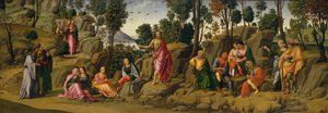 Sankt Johannes Døberen aflægger vidne, ca. 1506-7. af Unbekannt