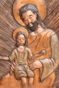 Saint Joseph & Jesus statue Brazzaville Congo af Unbekannt