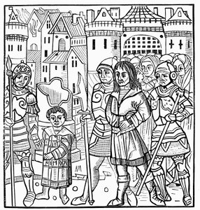 Saint Louis og hans brødre taget til fange under det syvende korstog, 1250 1522 af Unbekannt