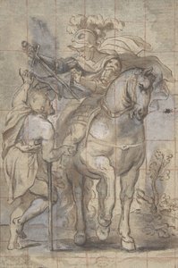 Sankt Martin og tiggeren, 1600-tallet. af Unbekannt