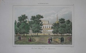 Sankt Michaels slot i Sankt Petersborg, begyndelsen af det 19. århundrede. af Unbekannt