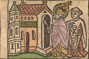 Sankt Peter som grundlægger af kirken, 14601470. af Unbekannt