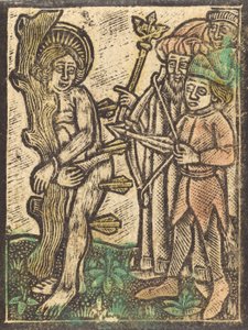 Sankt Sebastian, ca. 1480. af Unbekannt