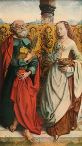 De hellige Peter og Dorothy, c1505, 1909 af Unbekannt