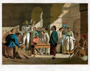 Salg af engelske varer, kanton, 1858 af Unbekannt