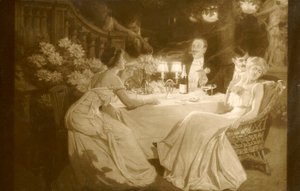 Salon 1910. Ludovic Alleaume Efter middagen, 1910. af Unbekannt