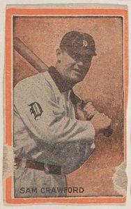 Sam Crawford, fra baseballspillersættet W500 Orange Borders, 1910. af Unbekannt
