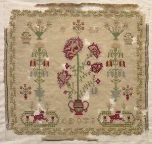 Sampler, begyndelsen af 1800-tallet. af Unbekannt