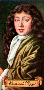 Samuel Pepys, taget fra en række cigaretkort, 1935 af Unbekannt