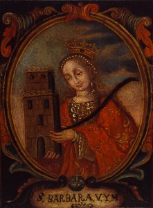 Santa Barbara, ca. 1680-1690. af Unbekannt