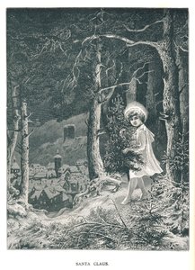 Julemanden.Illustration fra The Strand Magazine januar-juni 1891 af Unbekannt