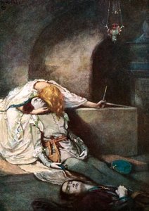 Scene fra Shakespeares Romeo og Julie af Unbekannt