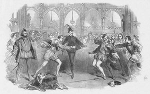 Scene fra Spohrs Faust, på Royal Italian Opera, 1852. af Unbekannt