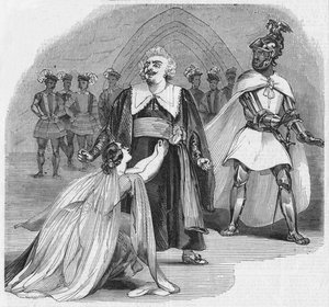 Scene fra Operaen i Otello, på hendes Majestæts Teater, 1900. af Unbekannt