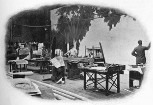 Szenenmalerei, London, ca. 1900-1901 von Unbekannt