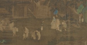 Scener fra berømte mænds liv del 1, Ming-dynastiet, 1500-1700-tallet. af Unbekannt