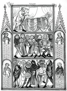 Scener fra historien om Fauvel, 1400-tallet, 1870 af Unbekannt