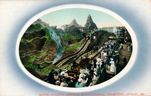 Scenic Railway, Imperial International Exhibition, London, 1909 von Unbekannt