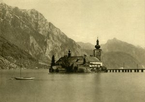Ort Slot, Traunsee, Øvre Østrig, c1935. af Unbekannt