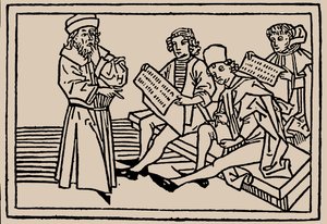Skoletimer. Fra menneskelivets spejl af Rodericus Zamorensis, 1479 af Unbekannt