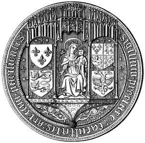 Segl for de fire nationer eller det kunstfaglige fakultet, 1500-tallet 1849 af Unbekannt