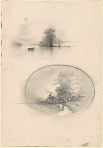 Havlandskab og Landskab, ca. 1859. af Unbekannt