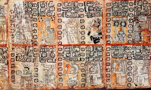Udsnit fra Maya Troano Codex, 1400-tallet af Unbekannt